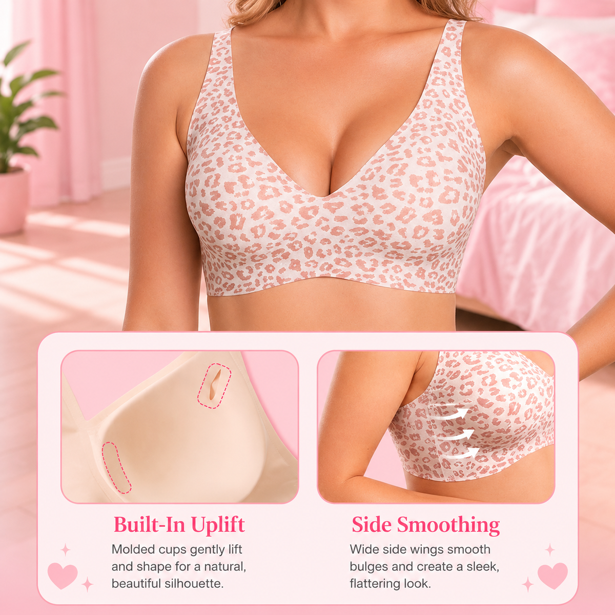 Jelly Wireless Seamless Push Up Bralettes