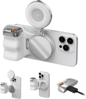 Fun Shot Magnetic Phone Grip & Selfie Light Tripod Bundle - MagSafe iPhone Compatible & Android Creator Kit