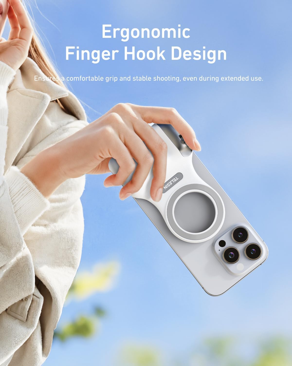 Fun Shot Magnetic Phone Grip & Selfie Light Tripod Bundle - MagSafe iPhone Compatible & Android Creator Kit