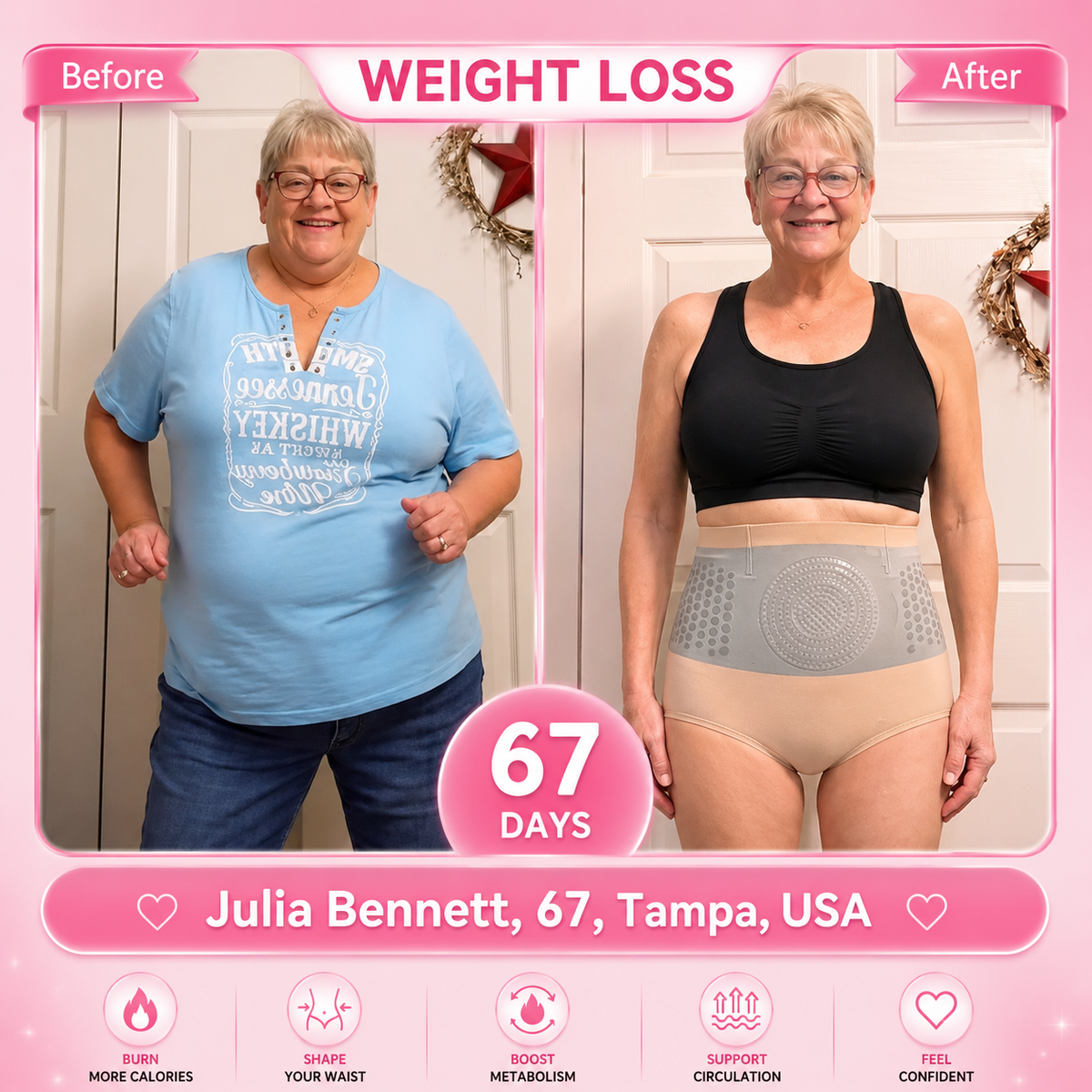 Thermogenic Tummy Control Shorts – 30‑min daily wear, activates warmth & boosts circulation. Supports firmer, smoother contour. No gym needed.