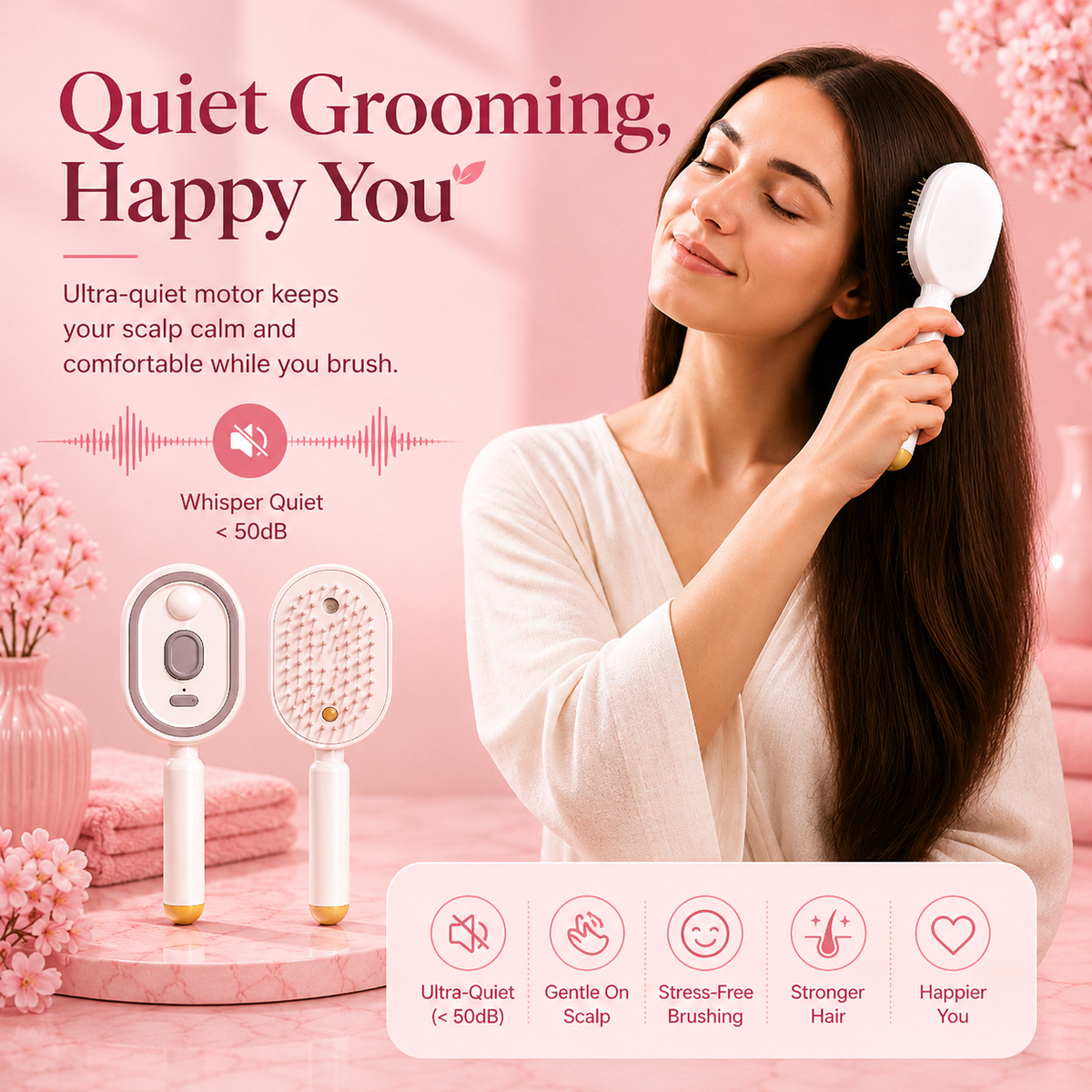Moisture Spray Hair Massage Comb